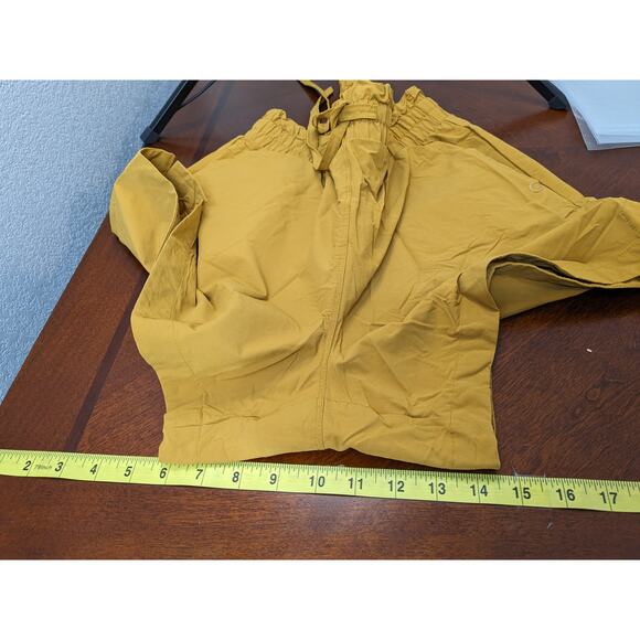 Gap Fit Casual Shorts M Camel Tan High Rise Elastic Waist Everyday Lounge Staple - Picture 7 of 8